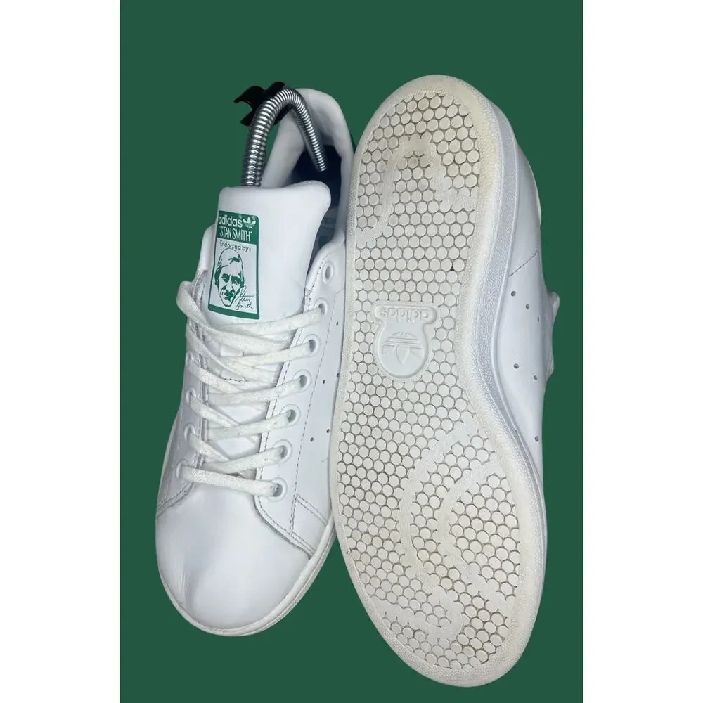 Men’s Size 5.5- ADIDAS Stan Smith M20605 Sneakers, Low top, White, Green, 2019